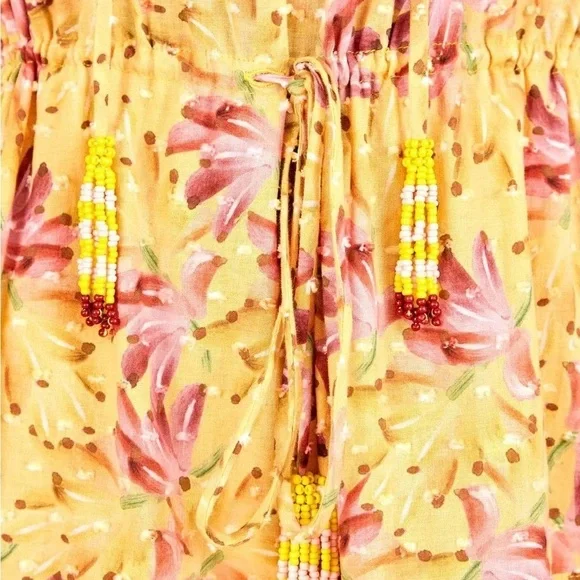 Farm Rio Banana Sunshine Mini Dress in Multi Color- Size Medium - Picture 8 of 8